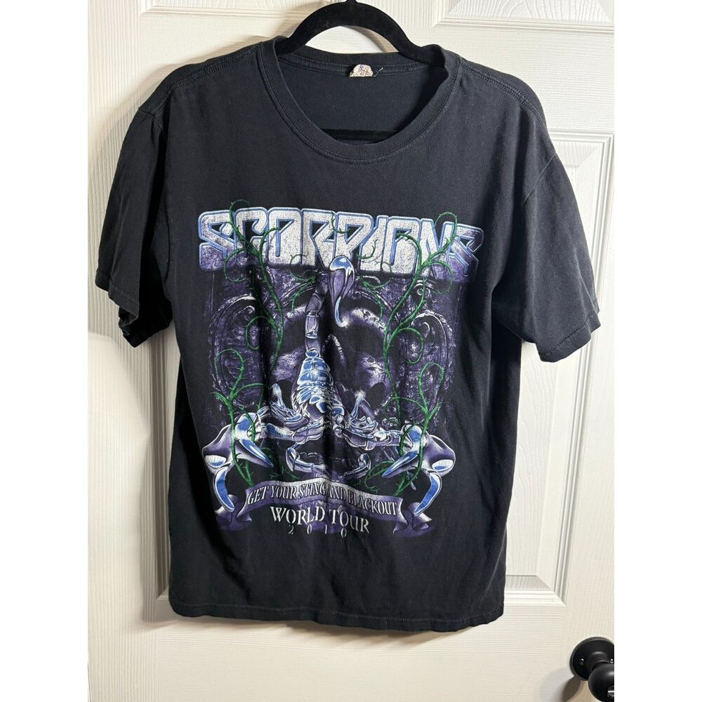 Scorpions 2010 Get Your Sting and Blackout World Tour Black Band T-Shirt